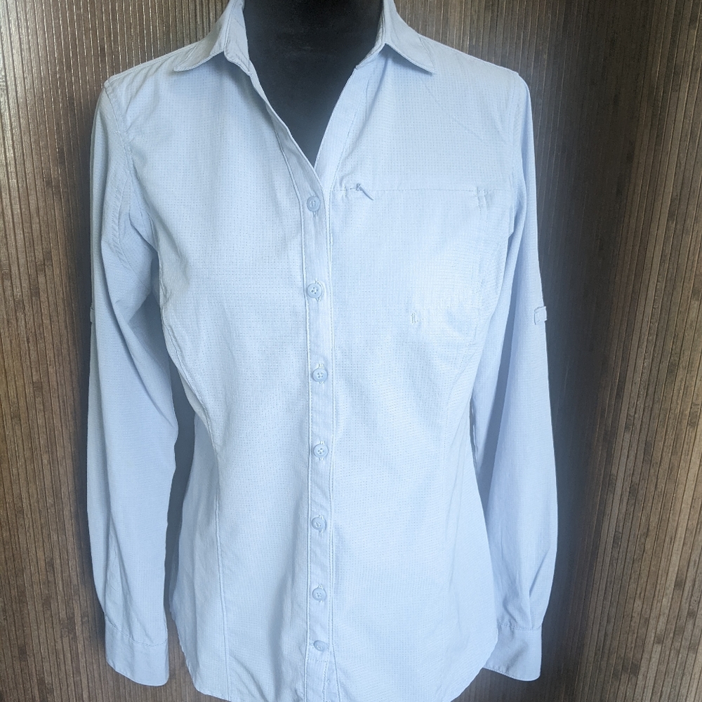 Duluth Trading Button Up Long Sleeve Garden Fishing XS
